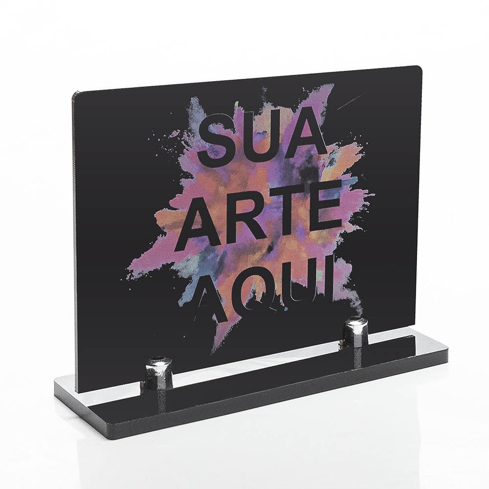 Placa Homenagem em Acrílico Personalizado 15x10cm Placa Homenagem em Acrílico Personalizado 15x10cm