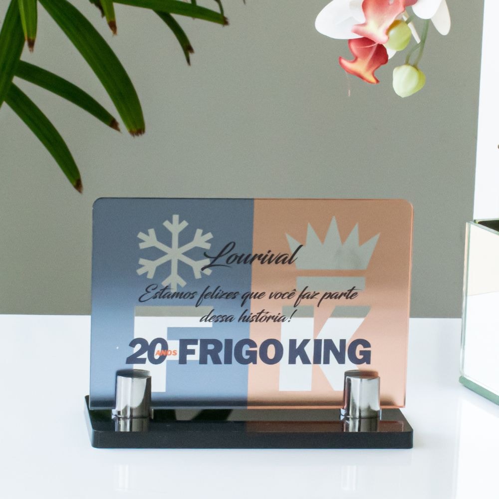 Placa Homenagem em Acrílico Personalizado 15x10cm Placa Homenagem em Acrílico Personalizado 15x10cm
