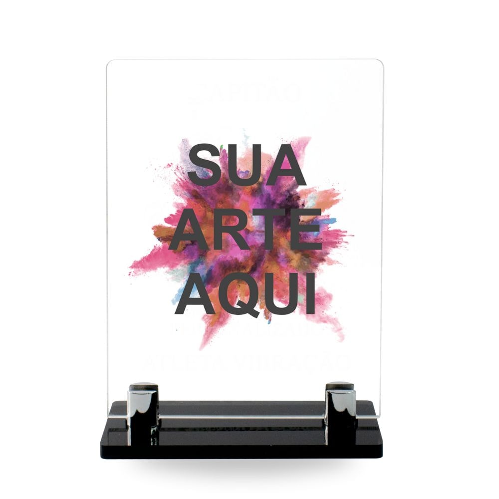 Placa Homenagem em Acrílico Personalizado 15x20cm Placa Homenagem em Acrílico Personalizado 15x20cm