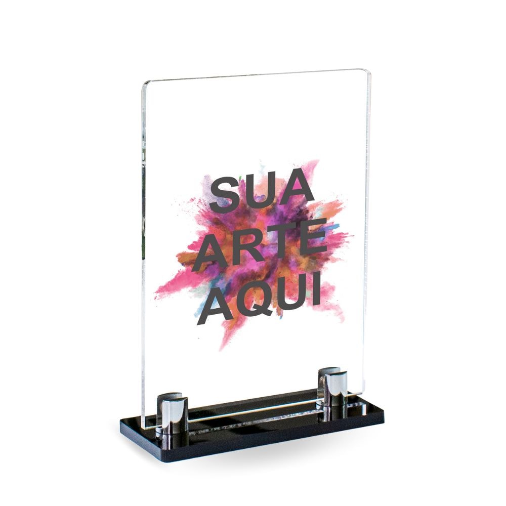 Placa Homenagem em Acrílico Personalizado 15x20cm Placa Homenagem em Acrílico Personalizado 15x20cm