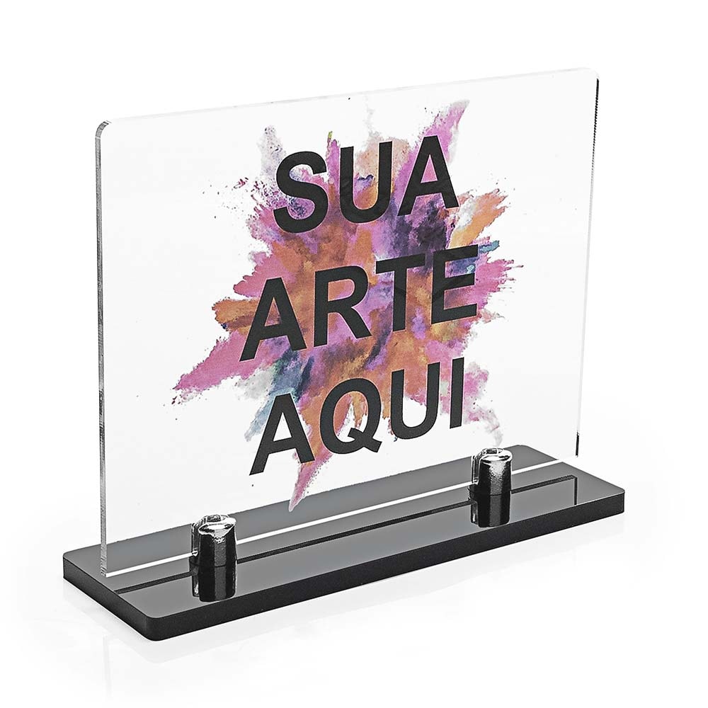 Placa Homenagem em Acrílico Personalizado 20x10cm Placa Homenagem em Acrílico Personalizado 20x10cm