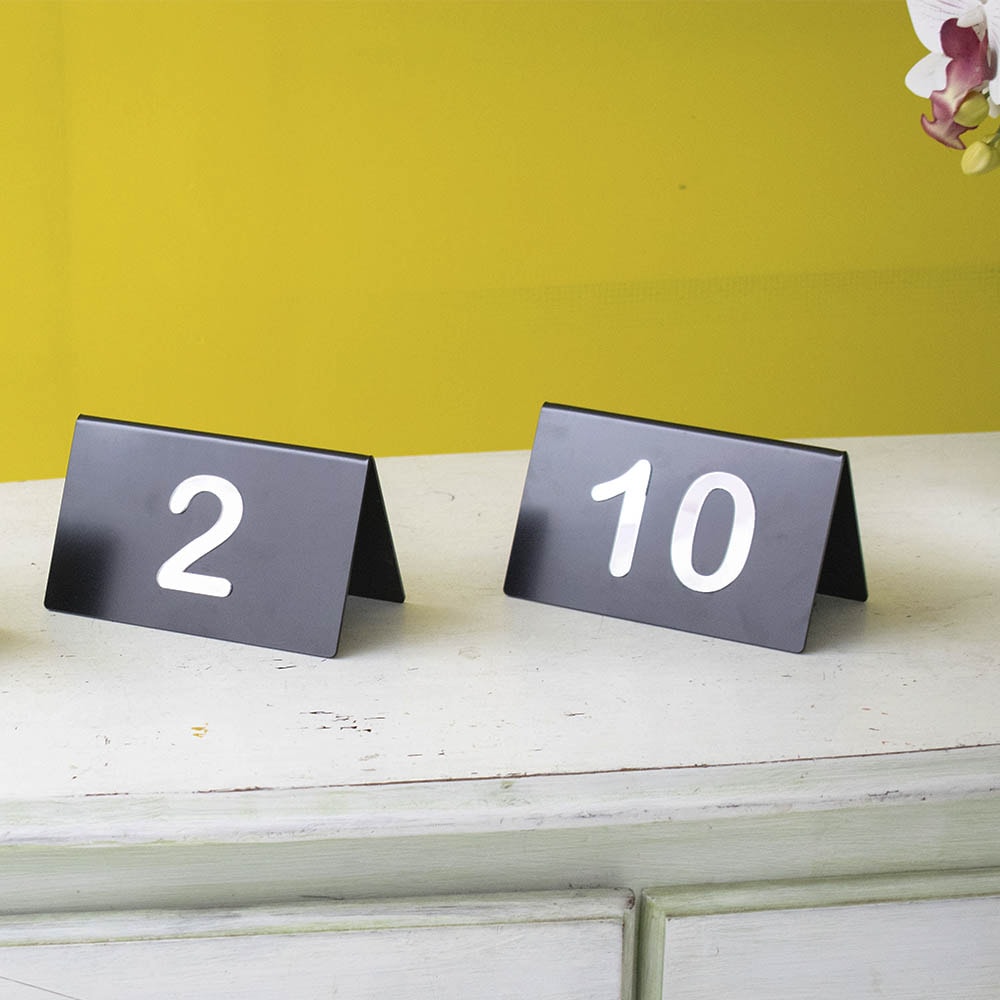 Placa para Numeração de Mesa Placa para Numeração de Mesa