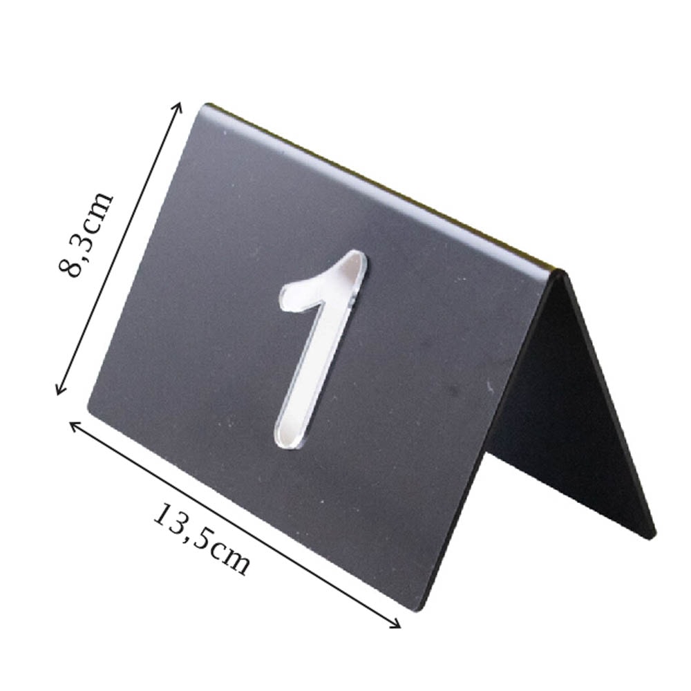 Placa para Numeração de Mesa Placa para Numeração de Mesa