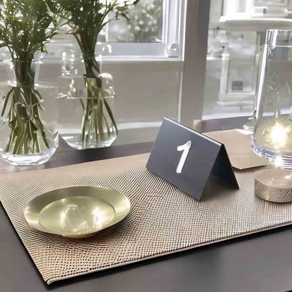 Placa para Numeração de Mesa Placa para Numeração de Mesa