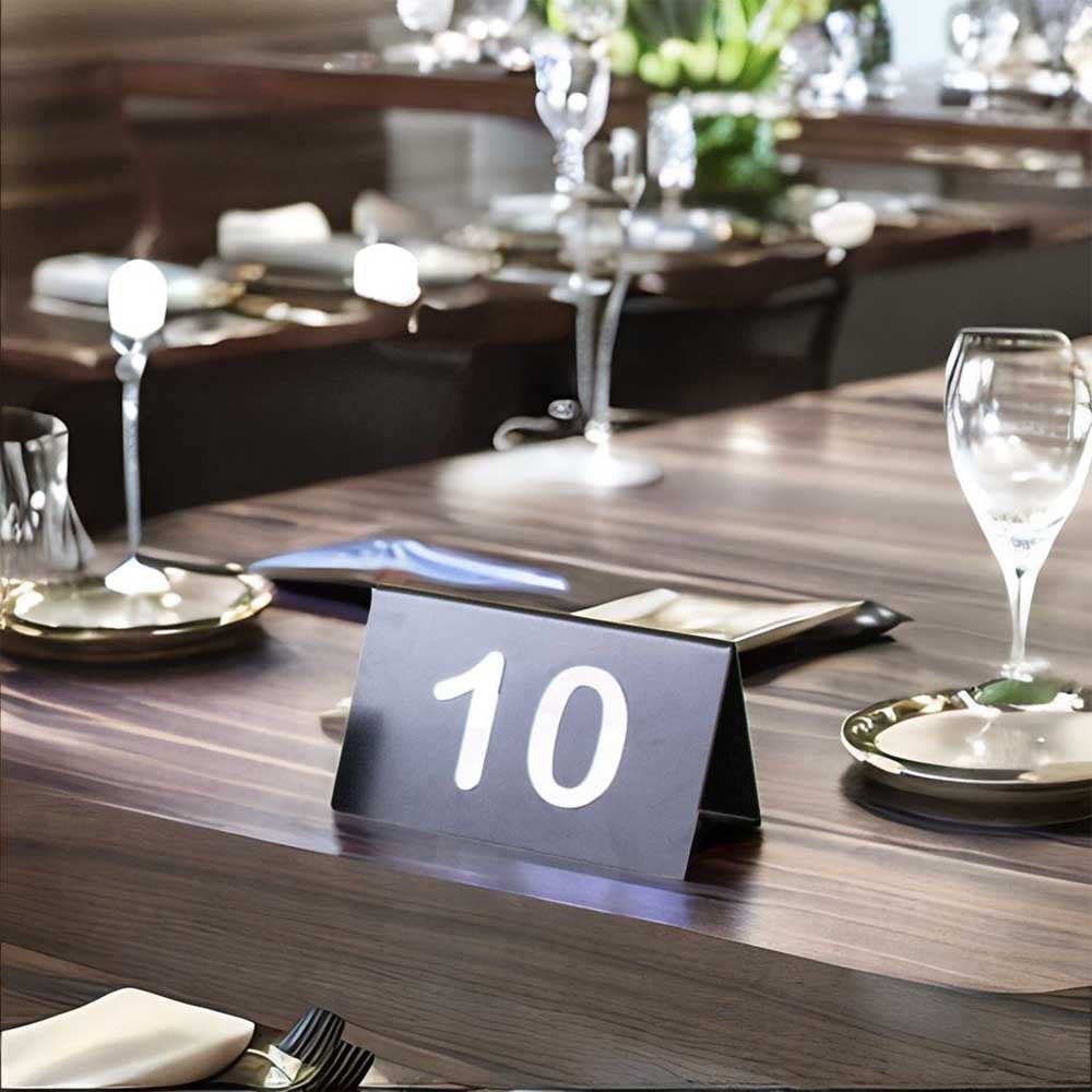 Placa para Numeração de Mesa Placa para Numeração de Mesa