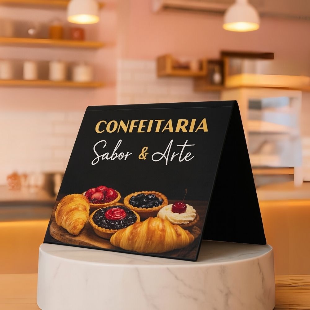 Placa para Numeração de Mesa Personalizada