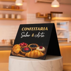 Placa para Numeração de Mesa Personalizada
