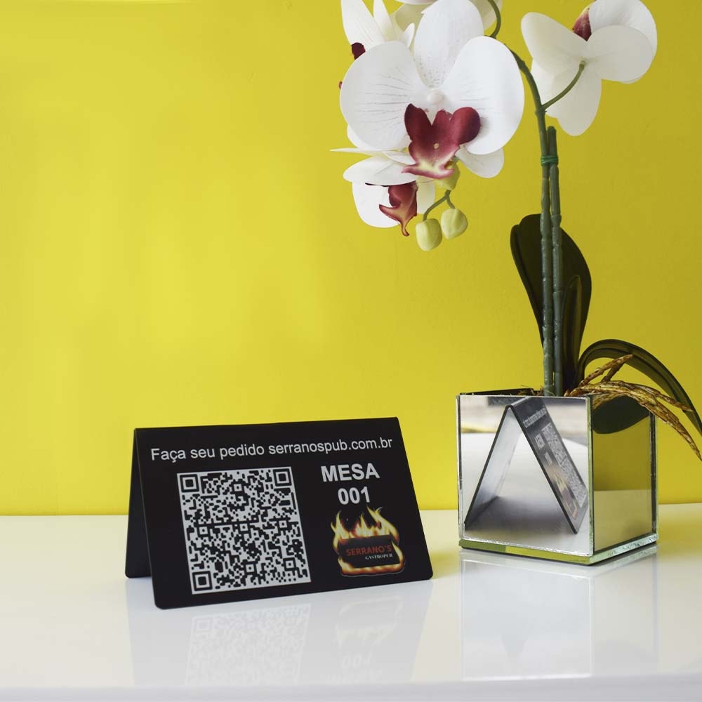 Placa para Numeração de Mesa Personalizada Placa para Numeração de Mesa Personalizada