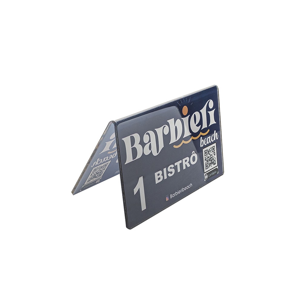 Placa para Numeração de Mesa Personalizada Placa para Numeração de Mesa Personalizada