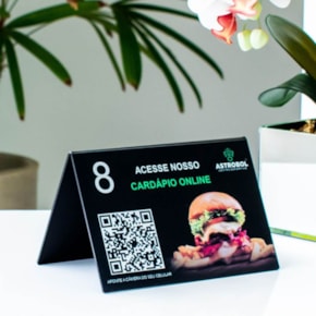 Placa para Numeração de Mesa Personalizada