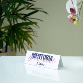 Placa Prisma para Identificação de Mesa Personalizado