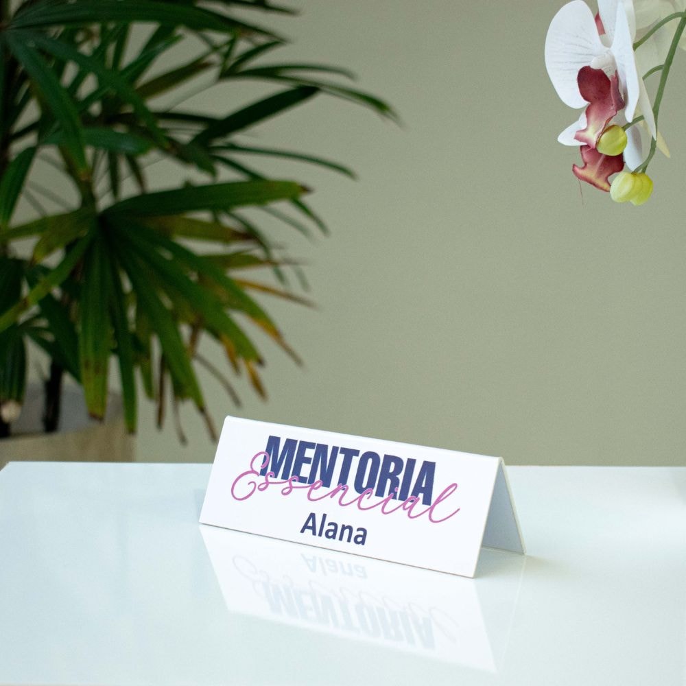 Placa Prisma para Identificação de Mesa Personalizado Placa Prisma para Identificação de Mesa Personalizado