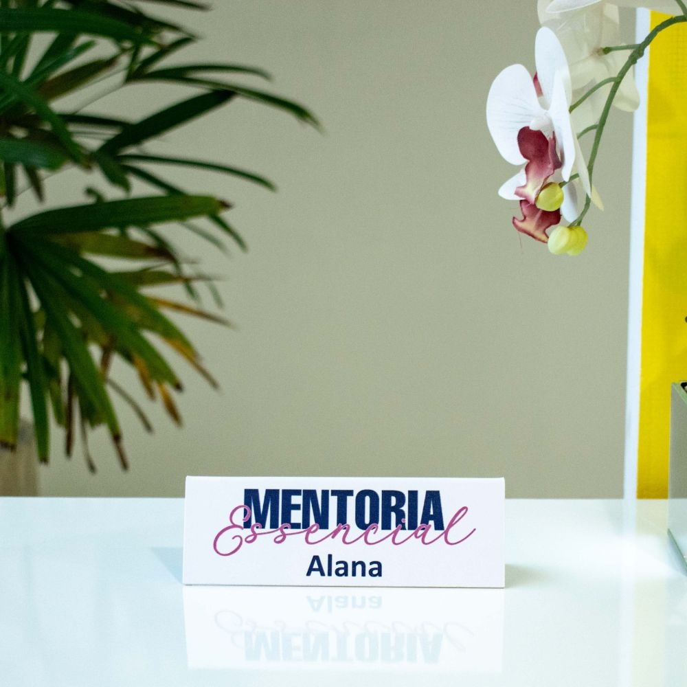 Placa Prisma para Identificação de Mesa Personalizado Placa Prisma para Identificação de Mesa Personalizado