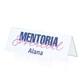 Placa Prisma para Identificação de Mesa Personalizado