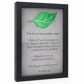 Placa Quadro de Premiação A5