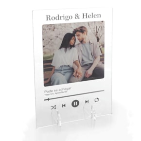 Placa Spotify Personalizada em Acrílico 14x21cm