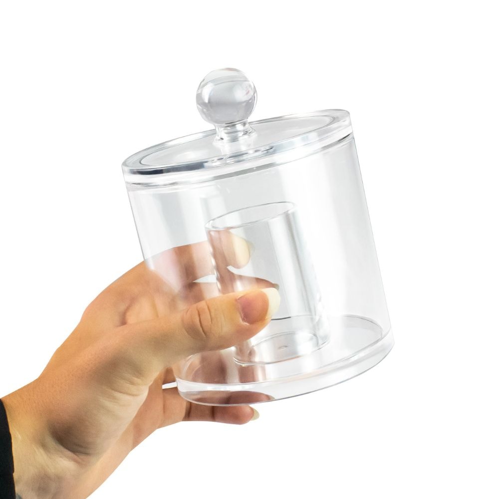 Porta Algodão e Cotonete em Acrílico Porta Algodão e Cotonete em Acrílico