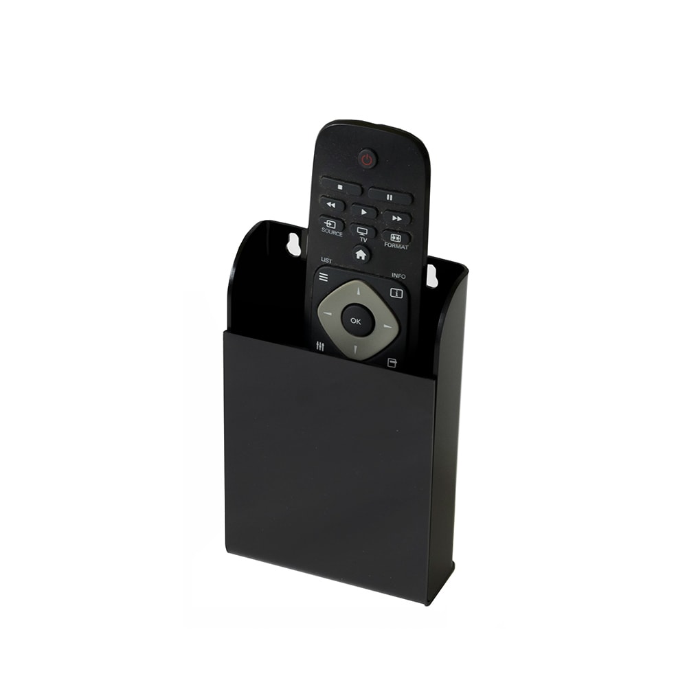 Porta Controle Remoto em Acrílico Preto Porta Controle Remoto em Acrílico Preto