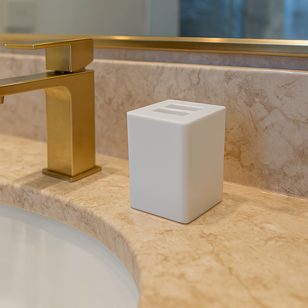 Porta Cotonete e Algodão com Tampa Porta Cotonete e Algodão com Tampa