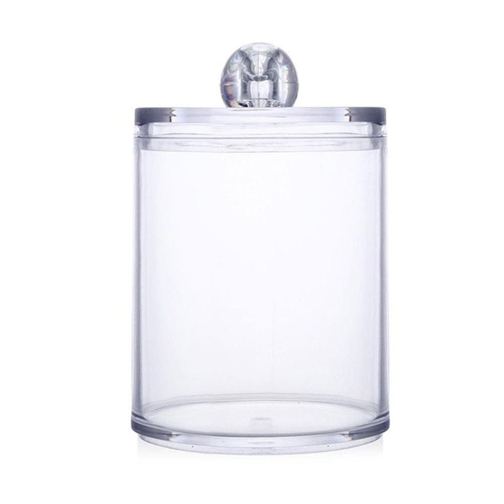 Porta Cotonete em Acrílico Com Tampa Porta Cotonete em Acrílico Com Tampa