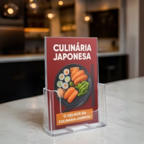 Porta Folheto com Bolsa A5 Vertical (15x21cm)