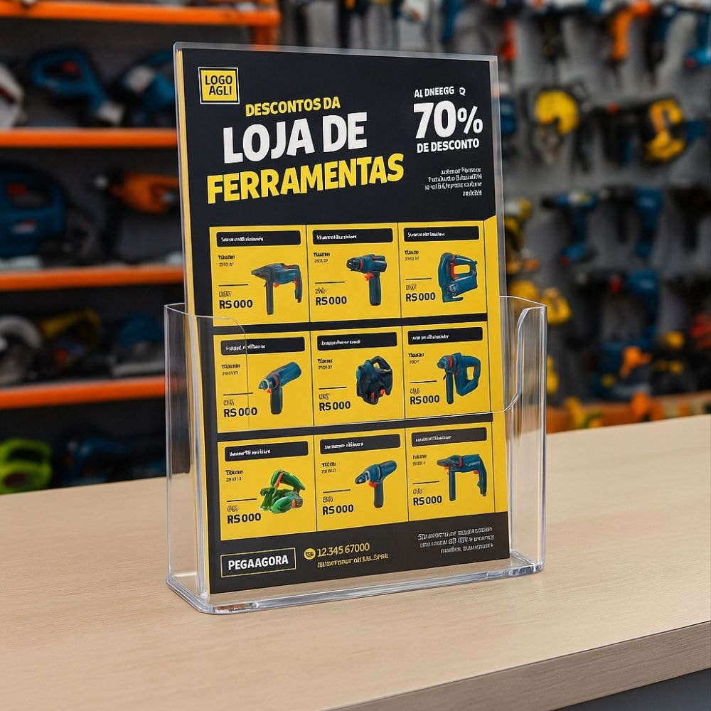 Porta Folheto com Bolsa A5 Vertical (15x21cm) Porta Folheto com Bolsa A5 Vertical (15x21cm)