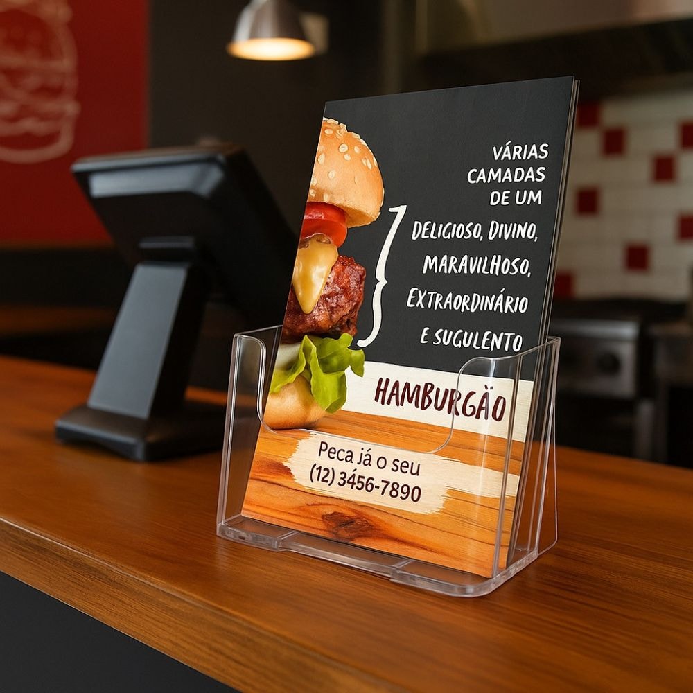 Porta Folheto com Bolsa A5 Vertical (15x21cm) Porta Folheto com Bolsa A5 Vertical (15x21cm)