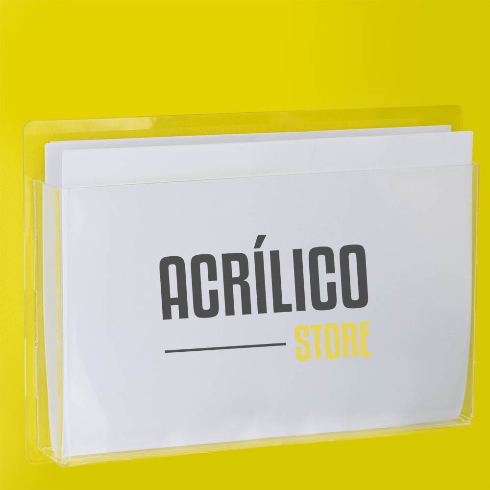 Porta Folheto de Parede A4 Horizontal (30x21cm) Porta Folheto de Parede A4 Horizontal (30x21cm)