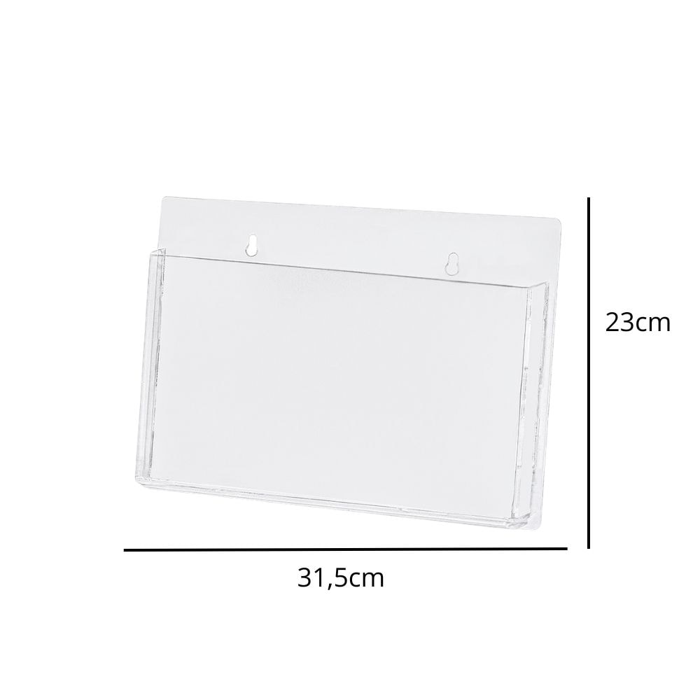 Porta Folheto de Parede A4 Horizontal (30x21cm) Porta Folheto de Parede A4 Horizontal (30x21cm)