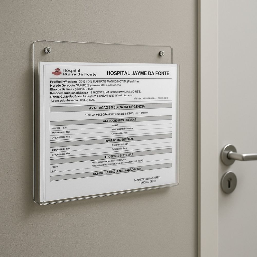 Porta Folheto de Parede A4 Horizontal (30x21cm) Porta Folheto de Parede A4 Horizontal (30x21cm)