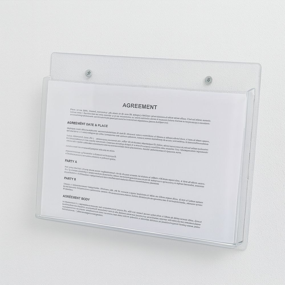 Porta Folheto de Parede A4 Horizontal (30x21cm) Porta Folheto de Parede A4 Horizontal (30x21cm)