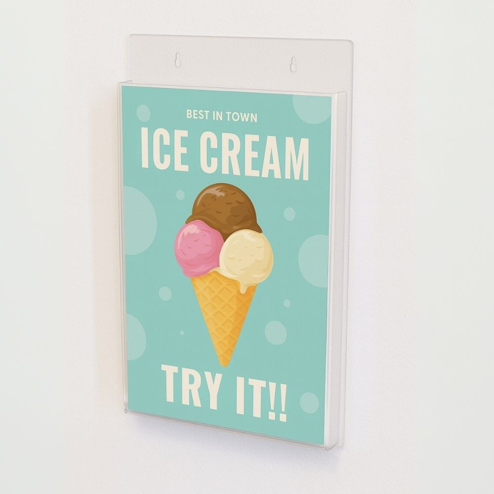 Porta Folheto de Parede A4 Vertical (21x30cm) Porta Folheto de Parede A4 Vertical (21x30cm)