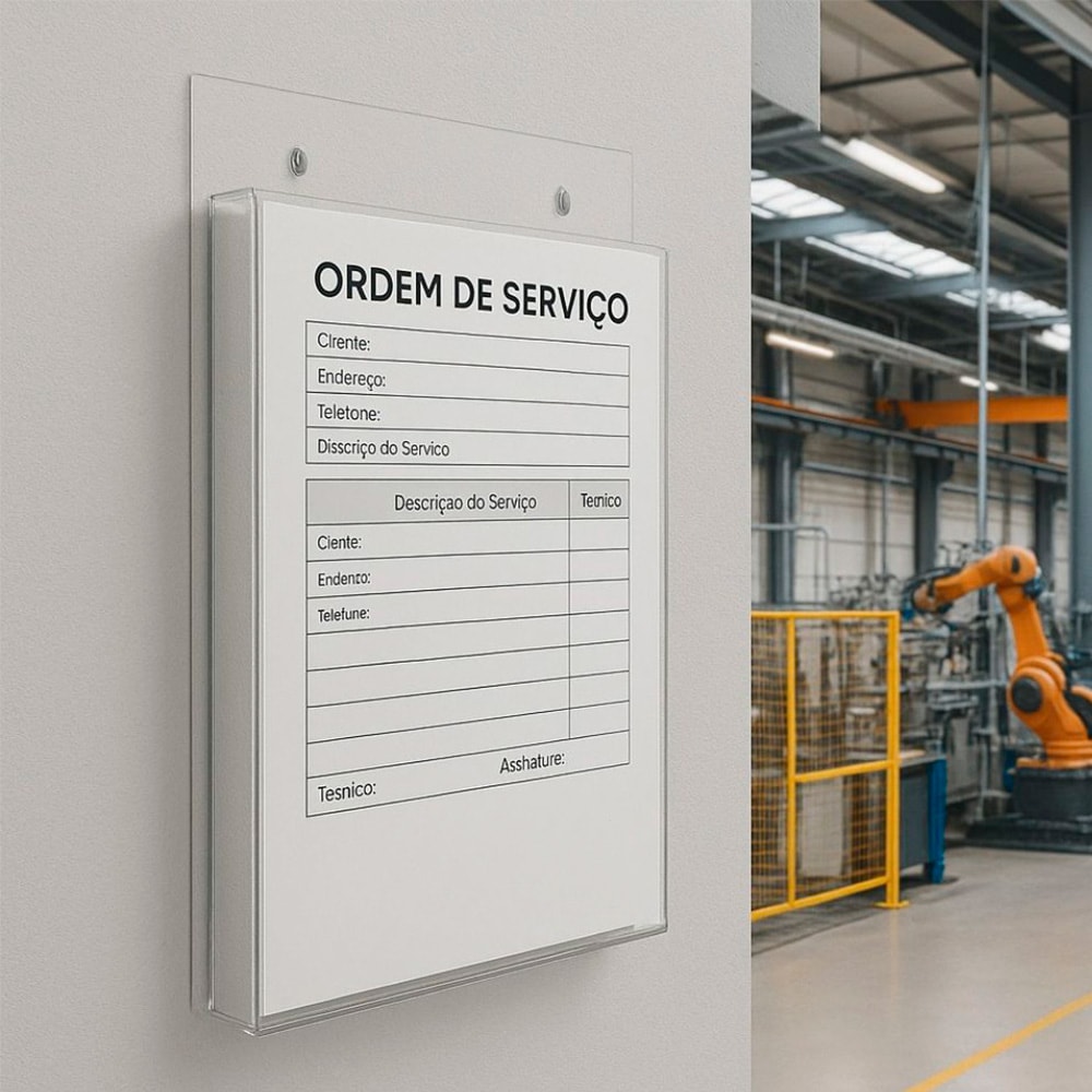 Porta Folheto de Parede A4 Vertical (21x30cm)