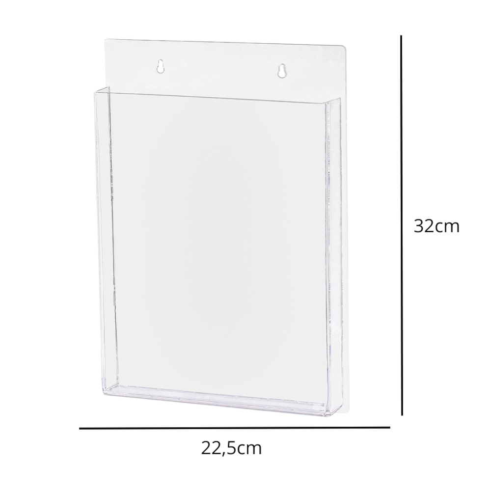 Porta Folheto de Parede A4 Vertical (21x30cm) Porta Folheto de Parede A4 Vertical (21x30cm)
