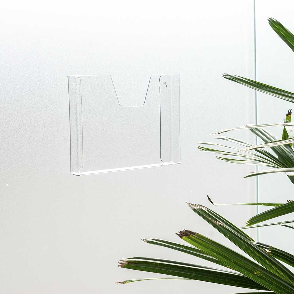 Porta Folheto de Parede A5 com Bolsa Horizontal Porta Folheto de Parede A5 com Bolsa Horizontal