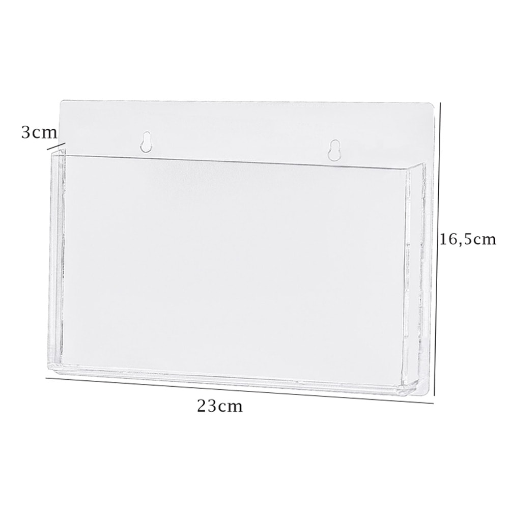 Porta Folheto de Parede A5 Horizontal (21x15cm) Porta Folheto de Parede A5 Horizontal (21x15cm)