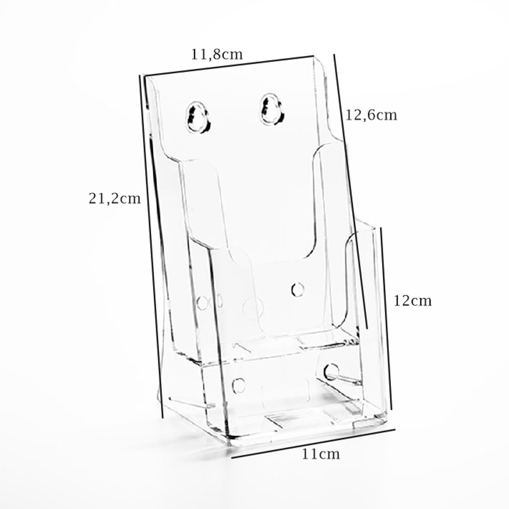 Porta Folheto Duplo com Bolsas A6 Vertical (10x15cm) Porta Folheto Duplo com Bolsas A6 Vertical (10x15cm)