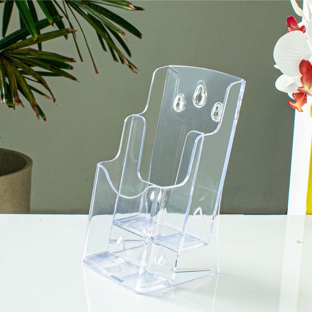 Porta Folheto Duplo com Bolsas A6 Vertical (10x15cm) Porta Folheto Duplo com Bolsas A6 Vertical (10x15cm)