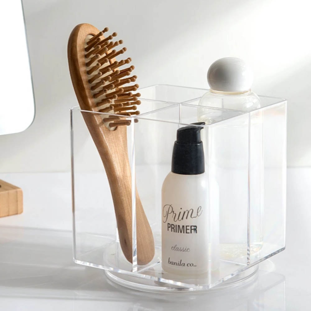 Porta Pincel com 4 Divisórias Giratório Porta Pincel com 4 Divisórias Giratório