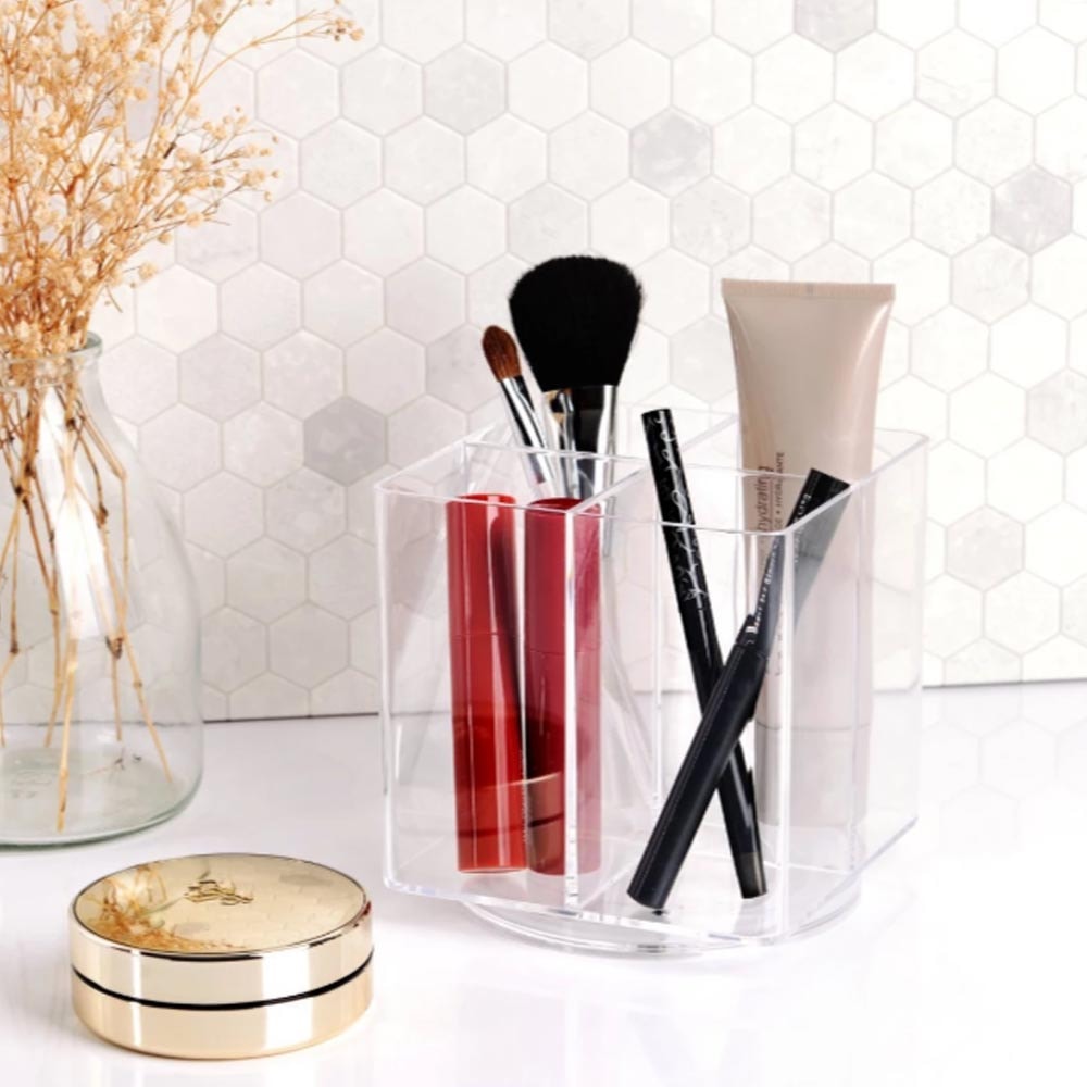 Porta Pincel com 4 Divisórias Giratório Porta Pincel com 4 Divisórias Giratório