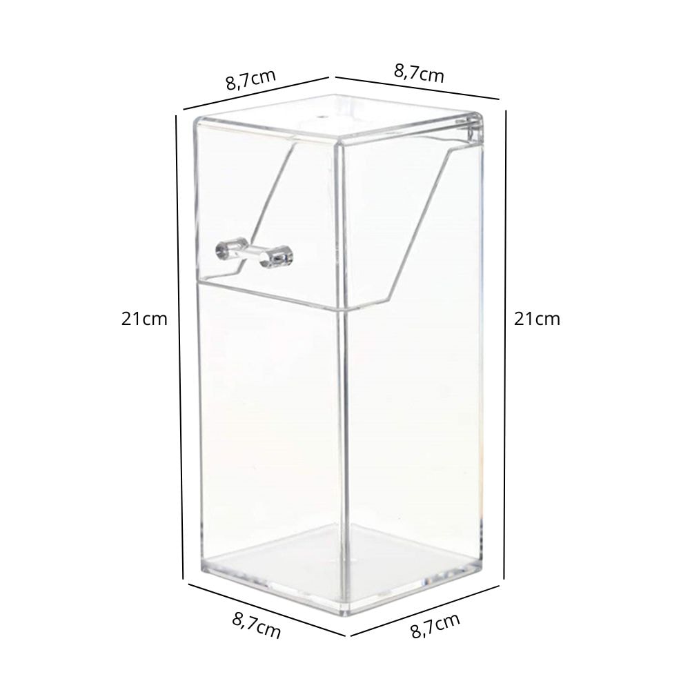 Porta Pincel em Acrílico com Tampa sem Pérolas Porta Pincel em Acrílico com Tampa sem Pérolas