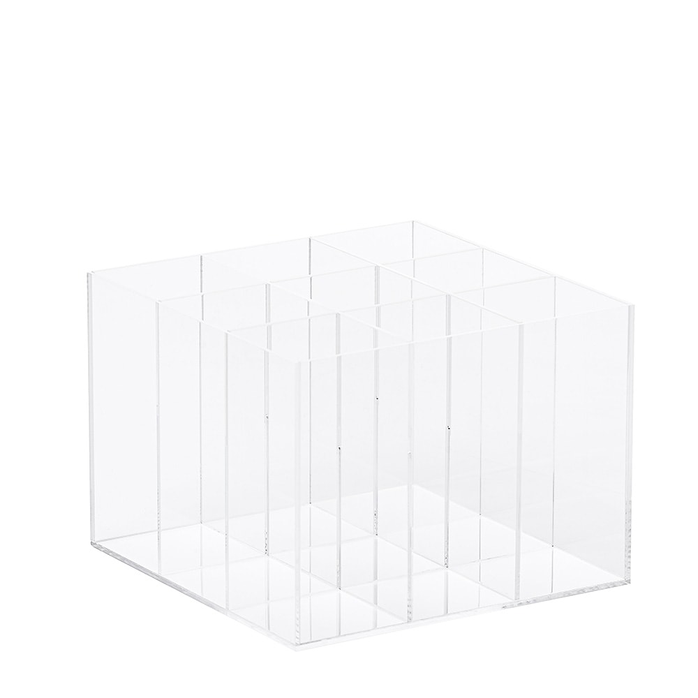 Porta Pincel em Acrílico Cristal com 9 Divisórias Porta Pincel em Acrílico Cristal com 9 Divisórias