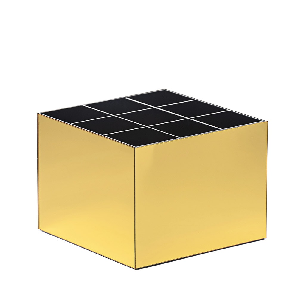 Porta Pincel em Acrílico Dourado com 9 Divisórias Porta Pincel em Acrílico Dourado com 9 Divisórias