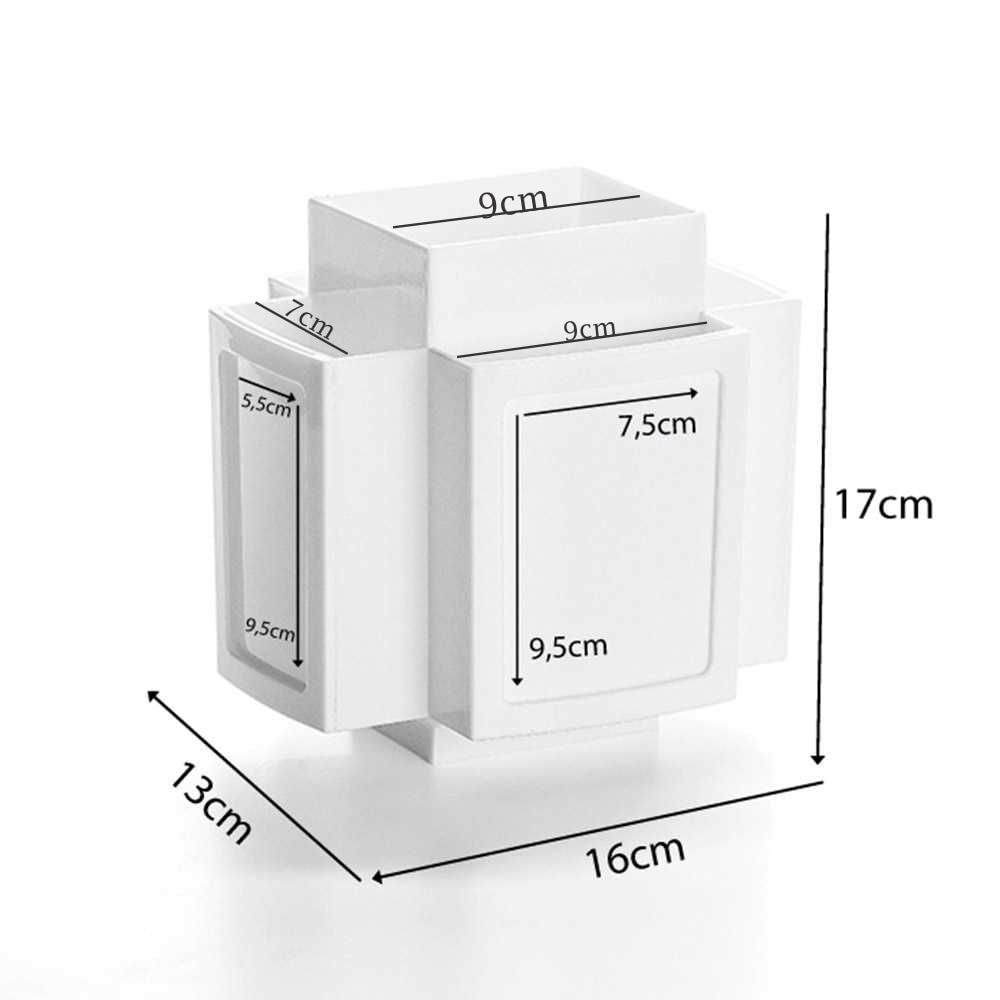 Porta Pincel Giratório Branco Porta Pincel Giratório Branco