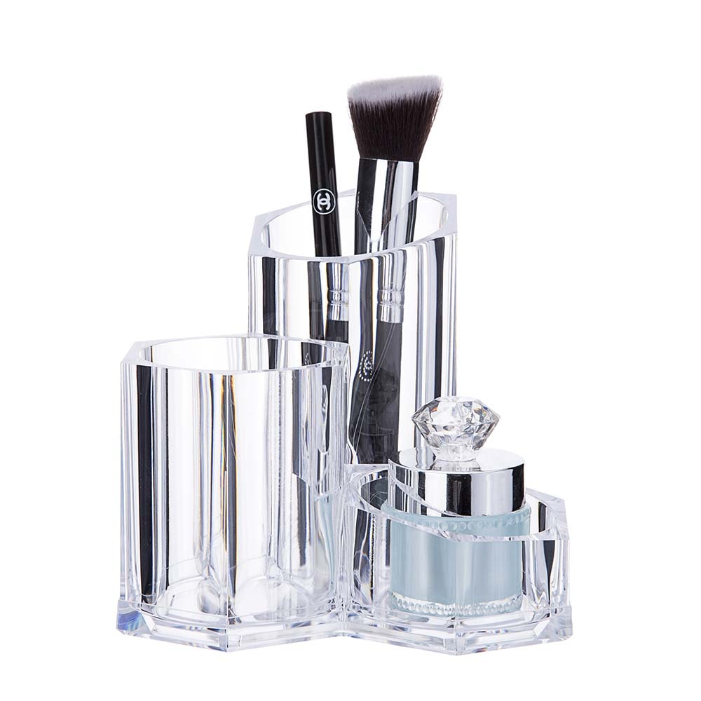 Porta Pincel Redondo Triplo em Acrílico Porta Pincel Redondo Triplo em Acrílico