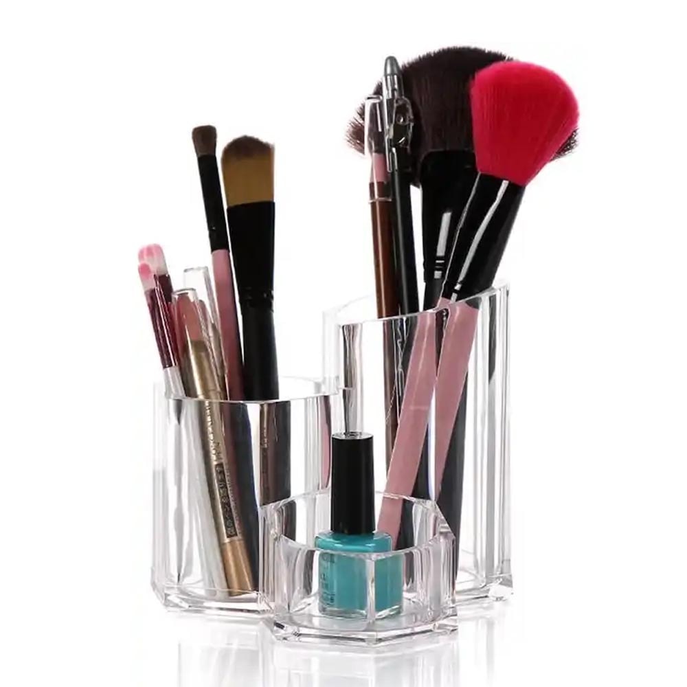 Porta Pincel Redondo Triplo em Acrílico Porta Pincel Redondo Triplo em Acrílico