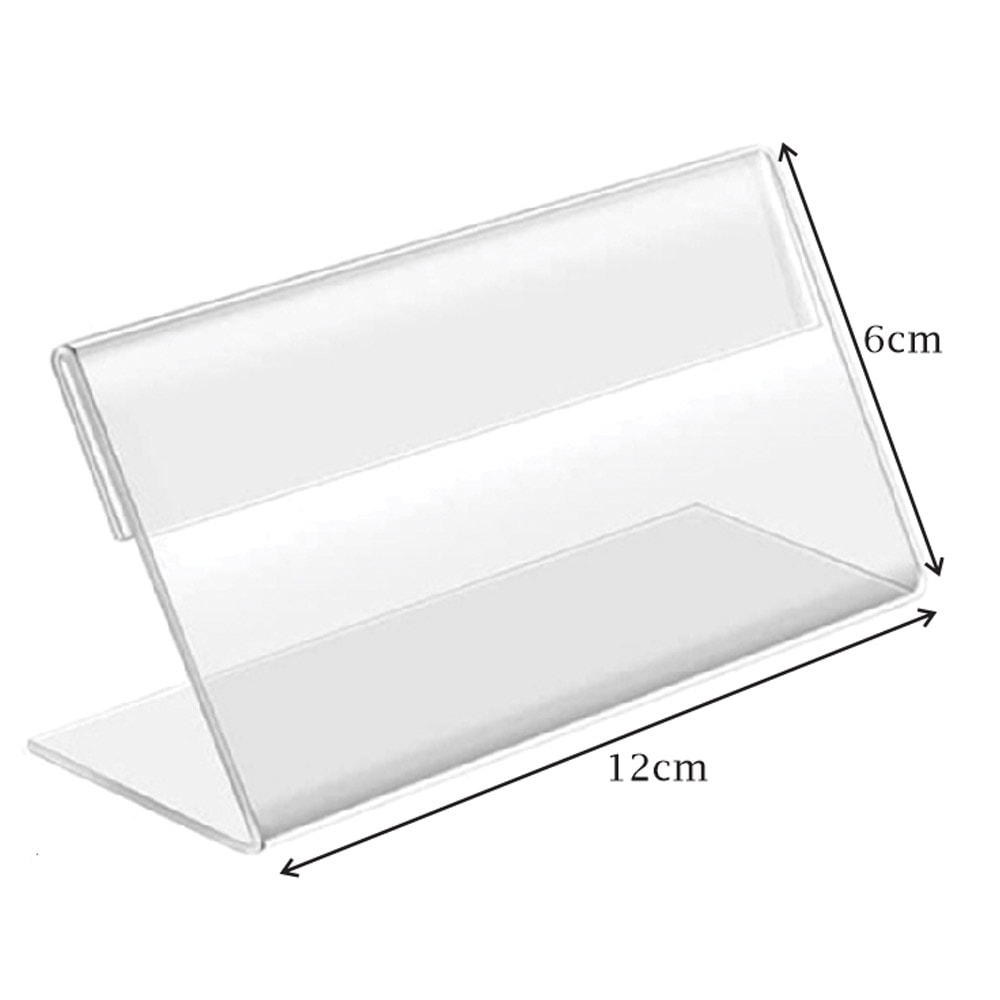 Porta Preço em Acrílico 12x6cm Porta Preço em Acrílico 12x6cm