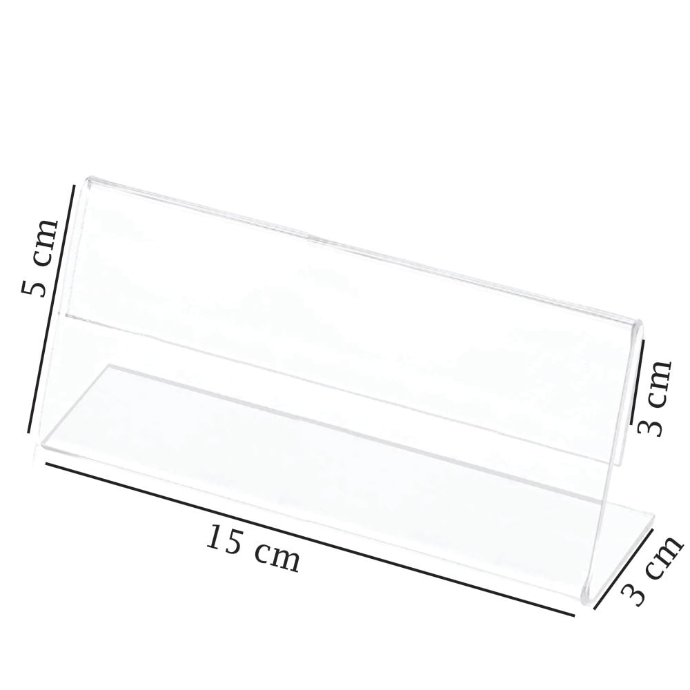 Porta Preço em Acrílico 15x5cm Porta Preço em Acrílico 15x5cm