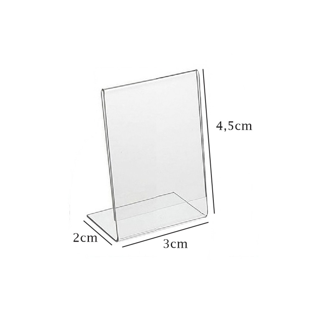 Porta Preço em Acrílico 3x4,5cm Porta Preço em Acrílico 3x4,5cm