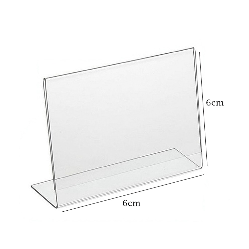 Porta Preço em Acrílico 6x6cm Porta Preço em Acrílico 6x6cm